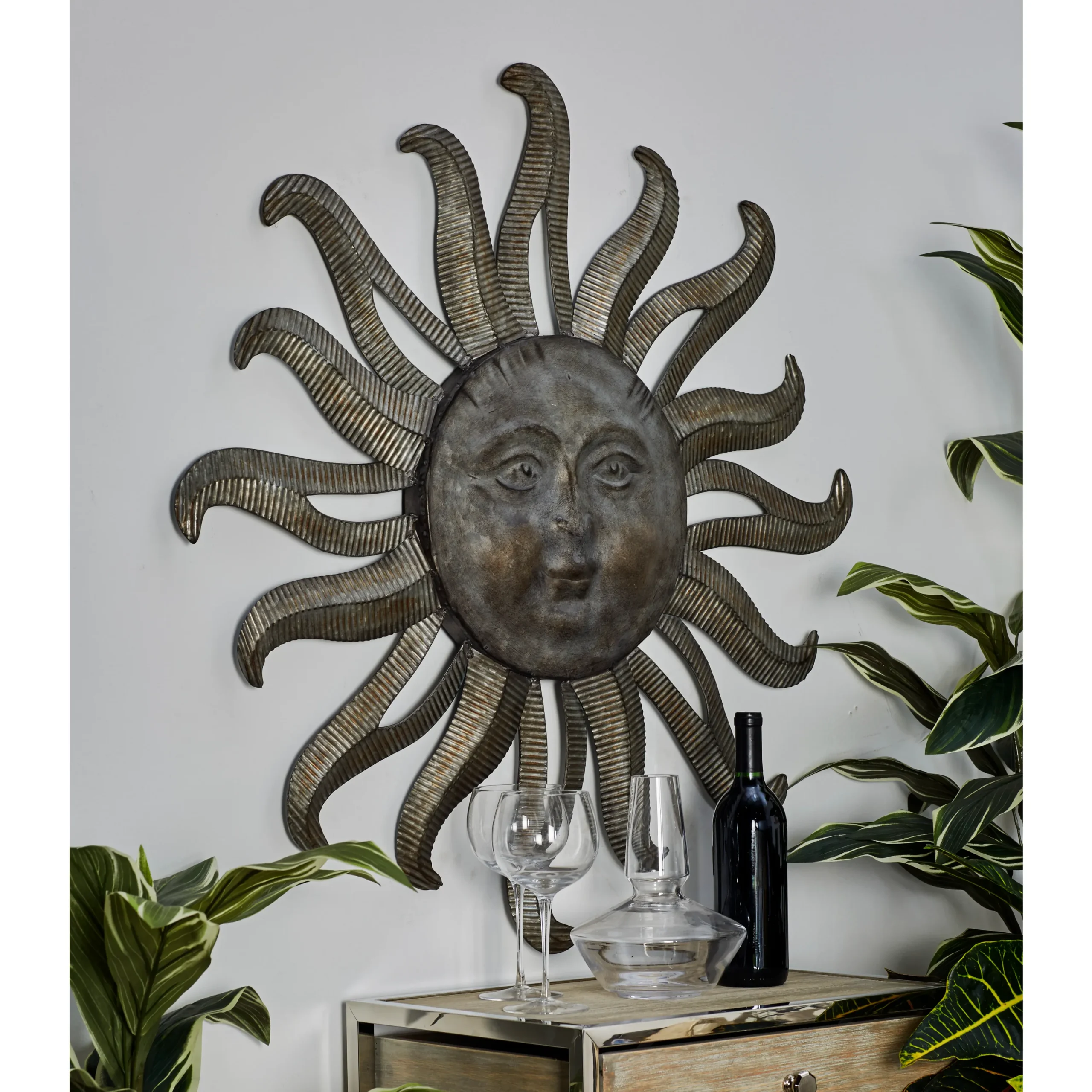 Metal Indoor Outdoor Sun Wall Decor - Image 3